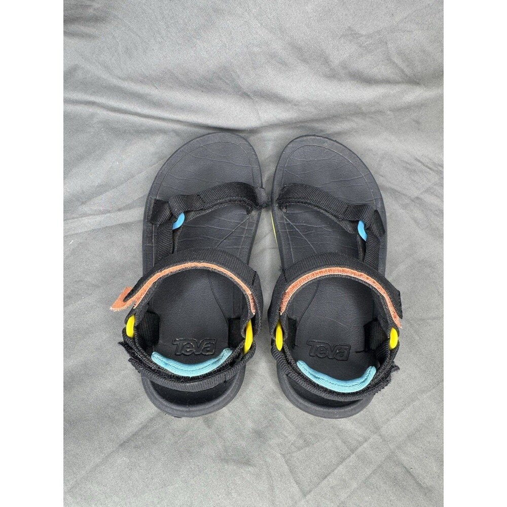 Teva Kids Hurricane XLT2 Sandals Blue Yellow Strappy Slip On Outdoors Size 1 - Picture 5 of 10